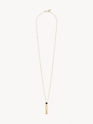 Chloe Alphabet With Pendant Kettingen Goud | CHE-SR14347