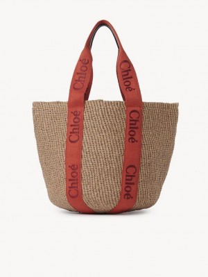 Chloe Large Woody Baskets Oranje Oranje | CHE-SR13646