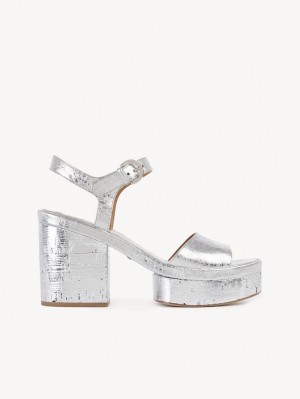 Chloe Odina High-heel Sandalen Zilver | CHE-SR14165